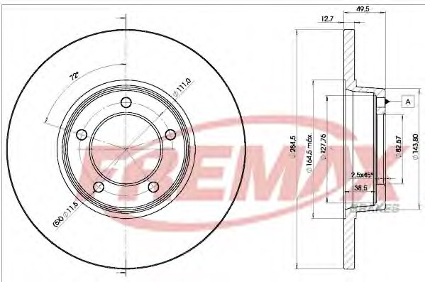 FREMAX BD-1055 Brake Disc